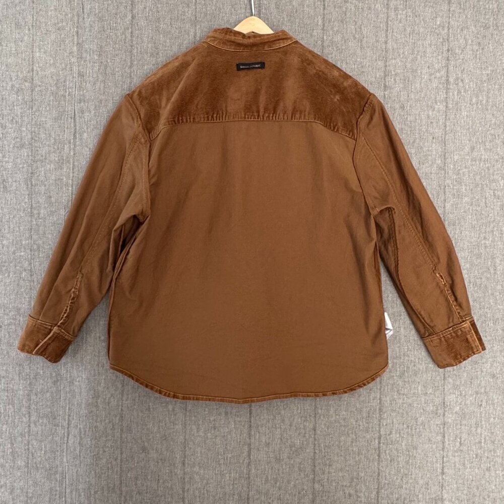 Banana Republic Corduroy Brown Button Front Shaket Chore Farm Jacket Size Medium - Picture 6 of 13